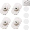 Zaoeri Self Adhesive Castor Wheels with 360 Degree Rotation,Universal Flexible Wheels Appliance Furniture Caster  (Pack of4)