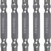 Digital Craft 5pc PH2 65mm Magnetic Double Ended Screwdriver Bit Set Durable Phillips Star Head Bits for Cordless Drills & Impact Tools Screwdriver Bit Set  (Pack of 5)