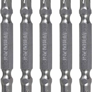 Digital Craft 5pc PH2 65mm Magnetic Double Ended Screwdriver Bit Set Durable Phillips Star Head Bits for Cordless Drills & Impact Tools Screwdriver Bit Set  (Pack of 5)