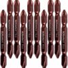 Digital Craft Super Phillips PH2 Bit Set 65mm 10Pcs Double Ended Magnetic Screwdriver Bits Heavy Duty TS2 Steel for Industrial & Home Drilling Screwdriver Bit Set  (Pack of 10)